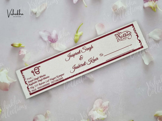 Designer Premium Customized Wedding Invitation Cards - FC-027