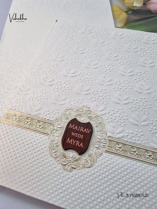 Semi Box Hindu Muslim Christian Sikh Jain invitation Cards SK-3677 – image 2