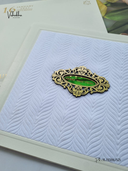 Semi Box Hindu Muslim Christian Sikh Jain invitation Cards SN-209 – image 2