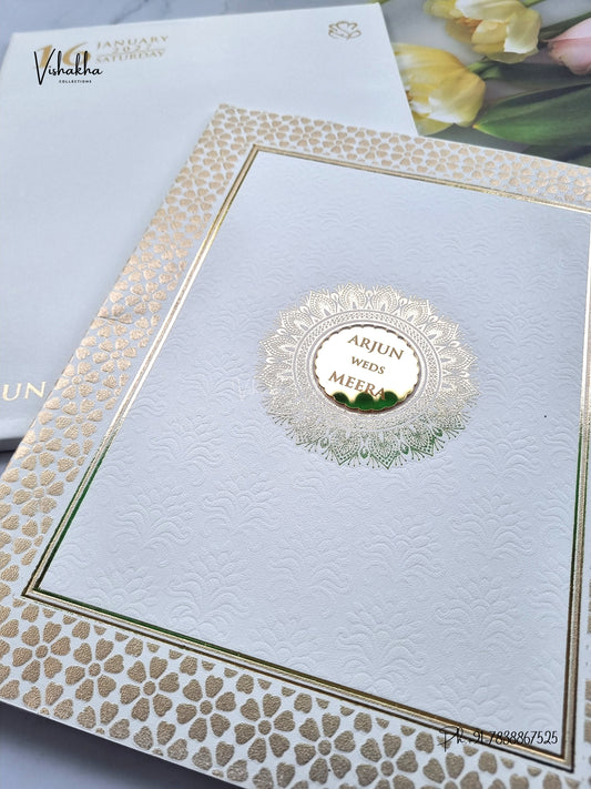 Semi Box Hindu Muslim Christian Sikh Jain invitation Cards SN-212 – image 2