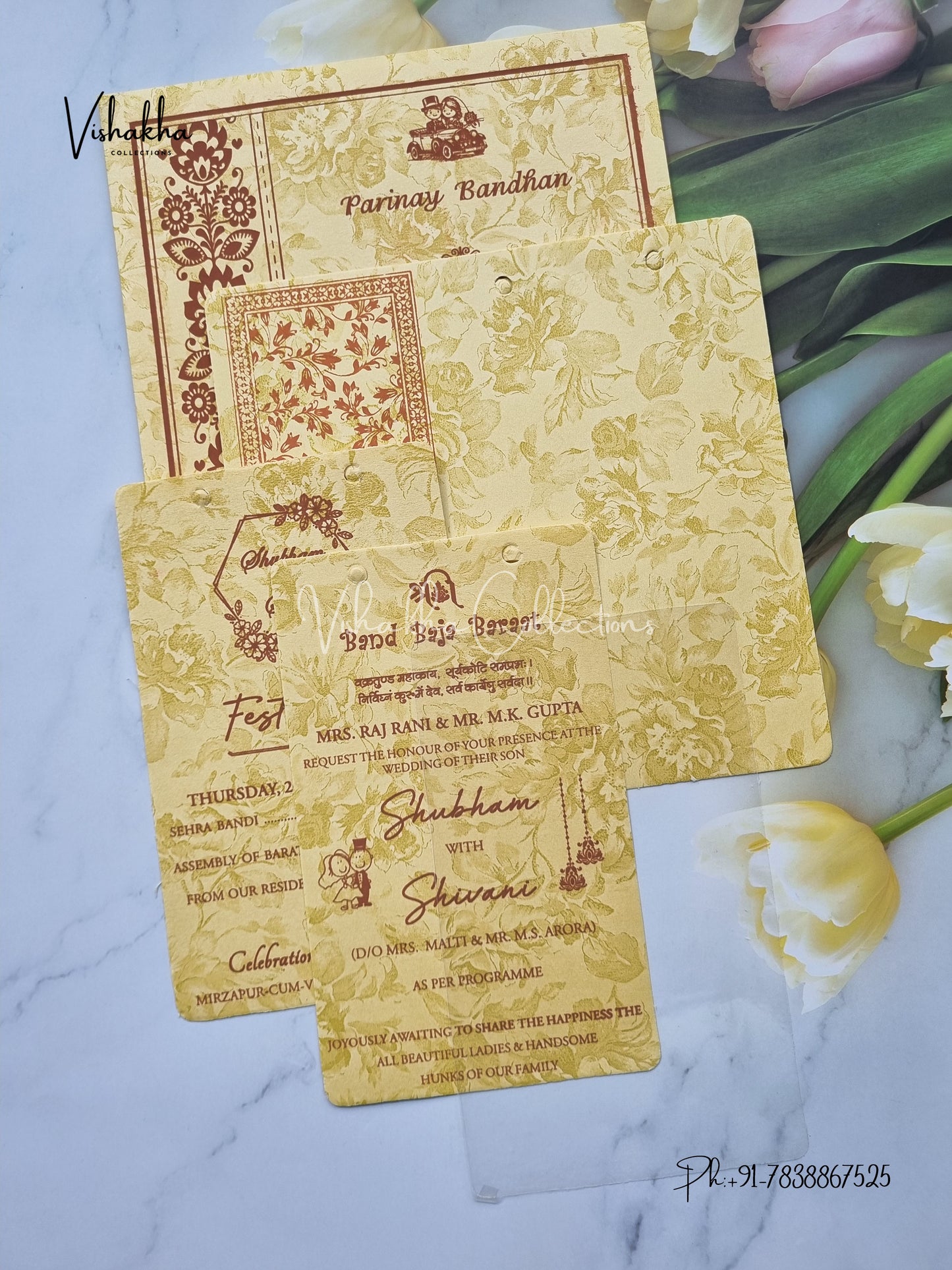 Ganesh Ji Hindu Sikh invitation Cards ATS-1560CRM