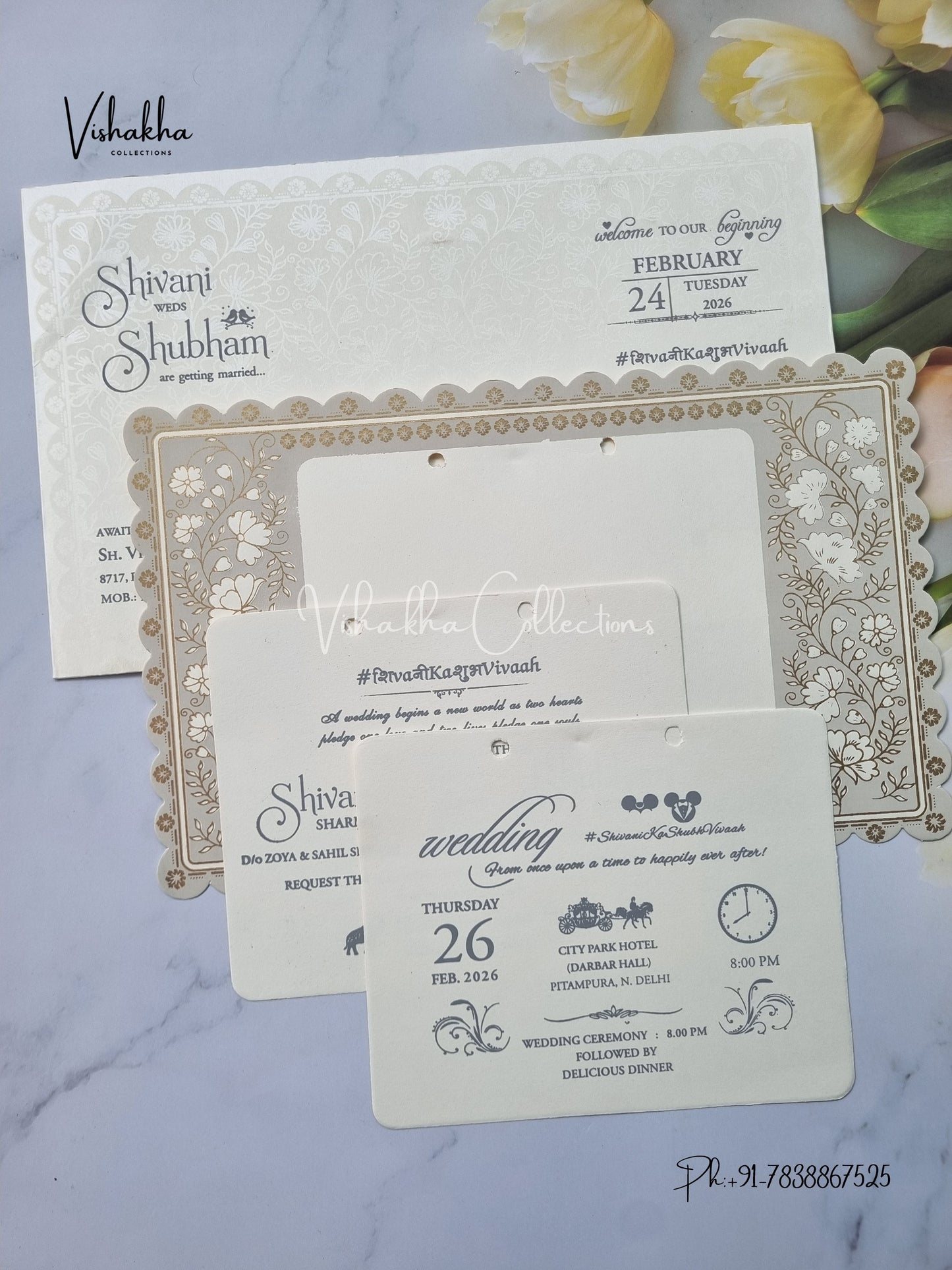 Hindu Muslim Christian Sikh invitation Cards ATS-1611