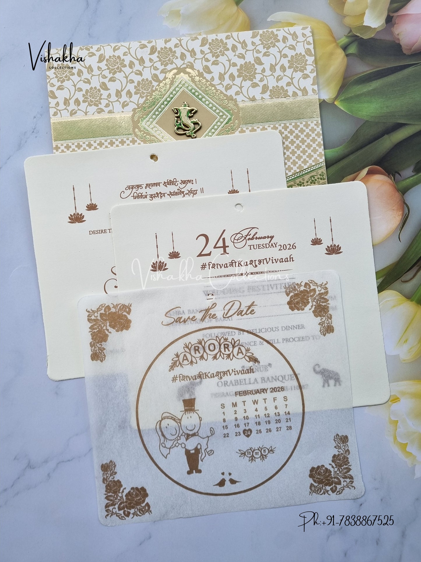 Hindu Muslim Christian Sikh invitation Cards ATS-1650