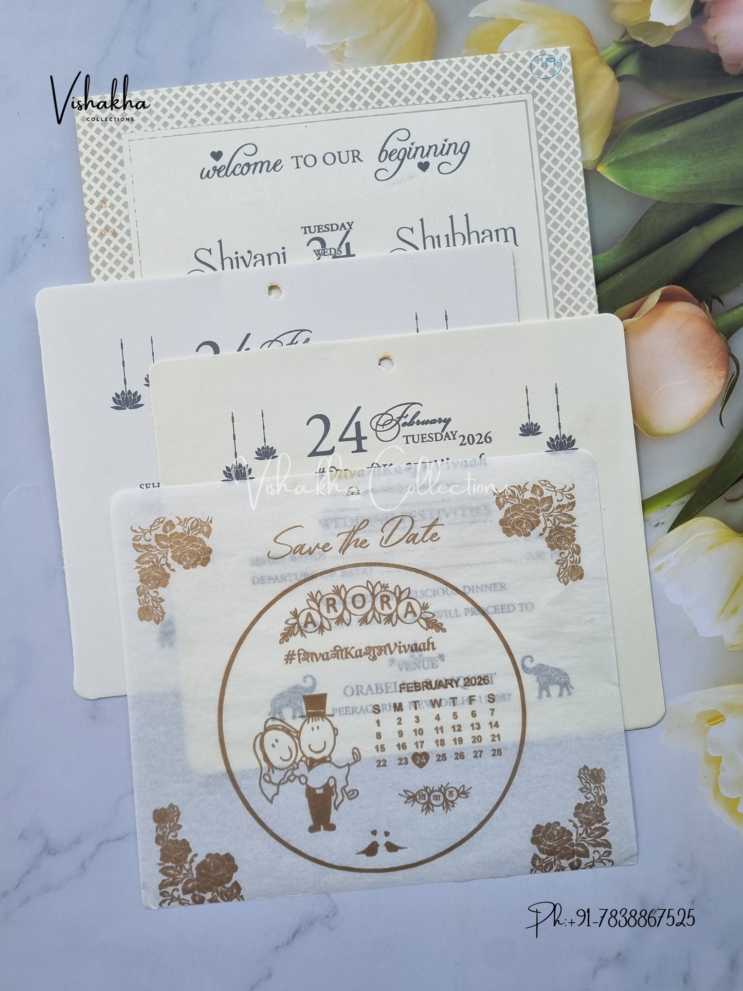 Hindu Muslim Christian Sikh invitation Cards ATS-1651