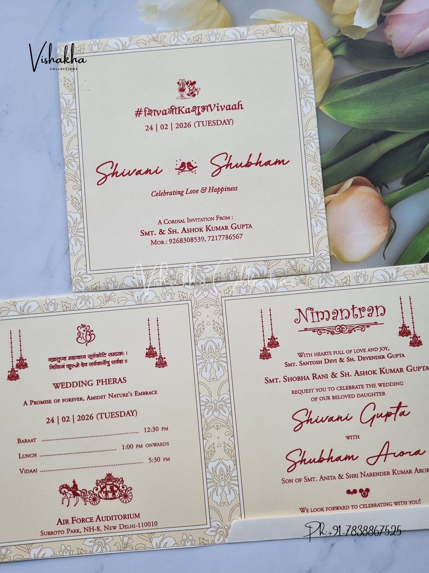 Hindu Muslim Christian Sikh invitation Cards ATS-1701