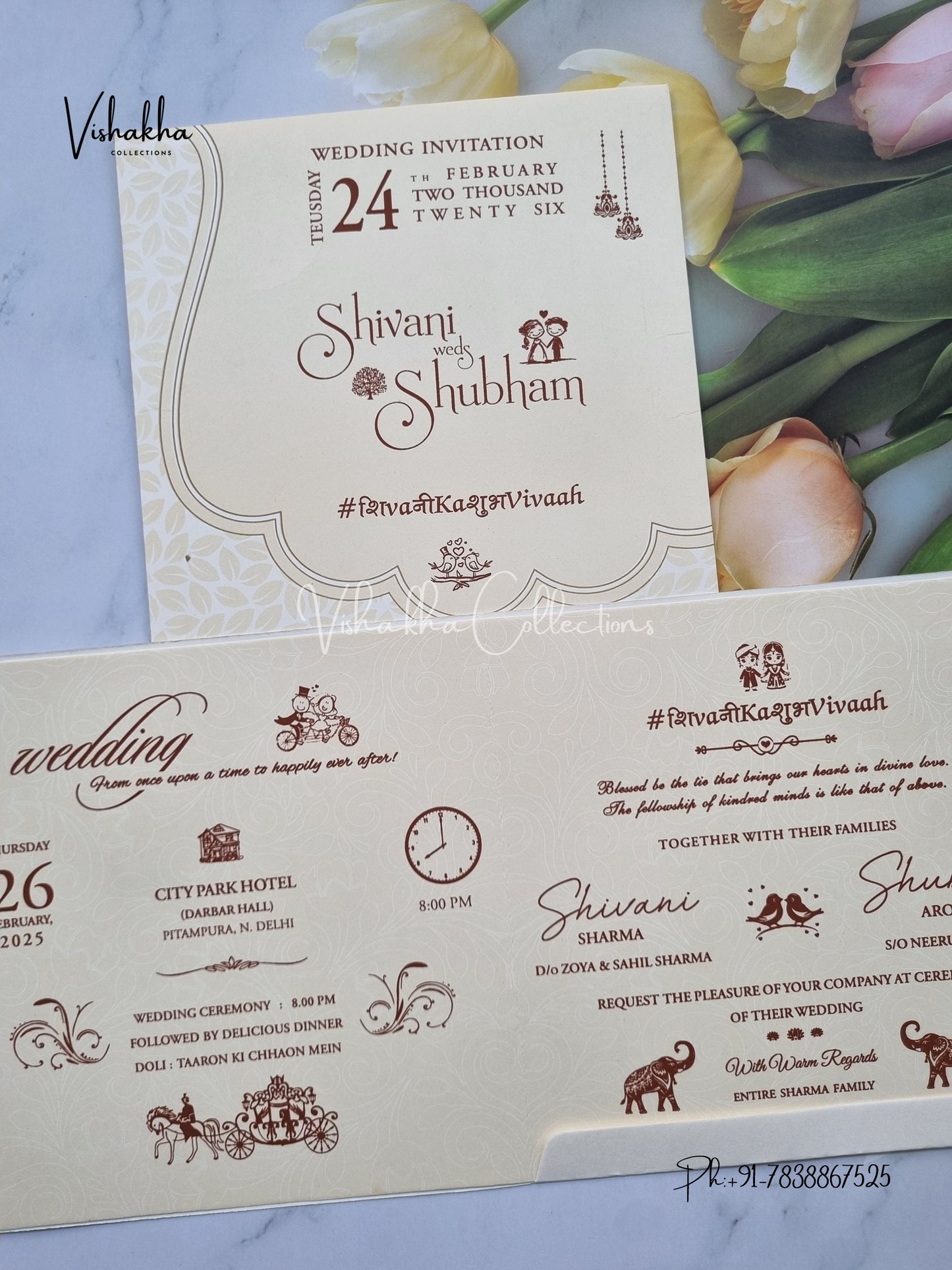 Hindu Muslim Christian Sikh invitation Cards ATS-1704