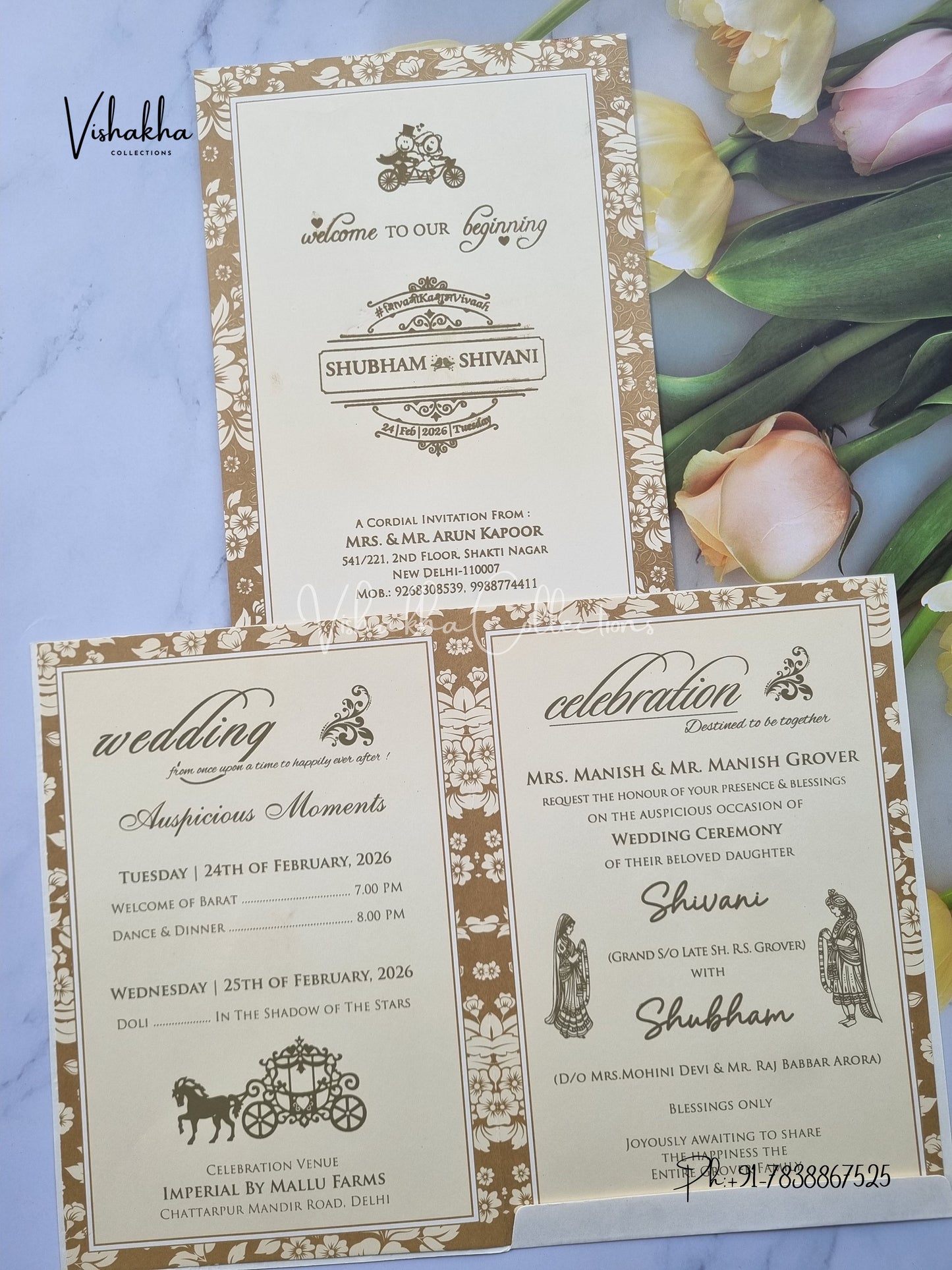 Hindu Muslim Christian Sikh invitation Cards ATS-1707
