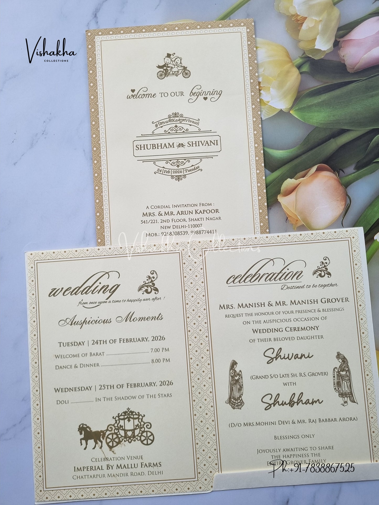 Hindu Muslim Christian Sikh invitation Cards ATS-1708