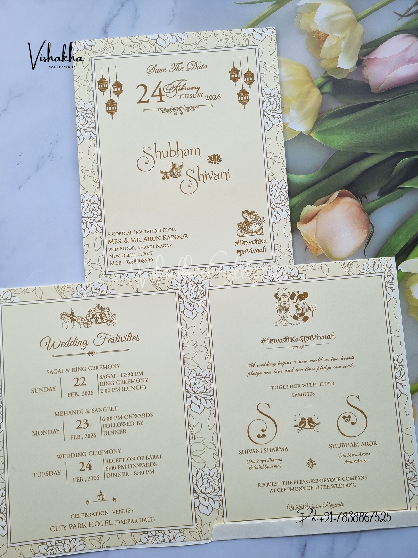 Hindu Muslim Christian Sikh invitation Cards ATS-1710