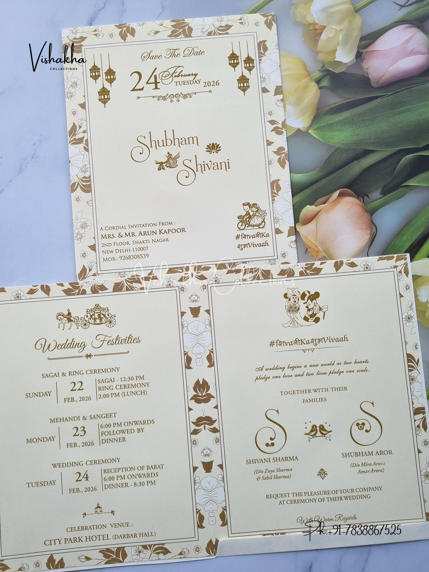 Hindu Muslim Christian Sikh invitation Cards ATS-1711