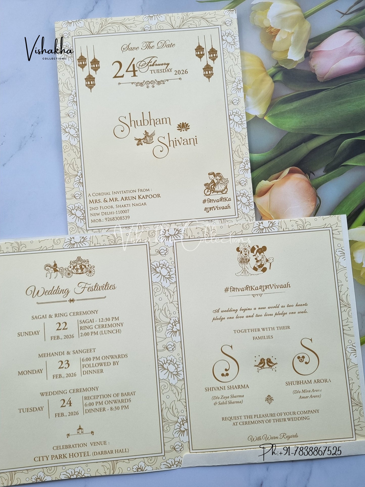 Hindu Muslim Christian Sikh invitation Cards ATS-1712
