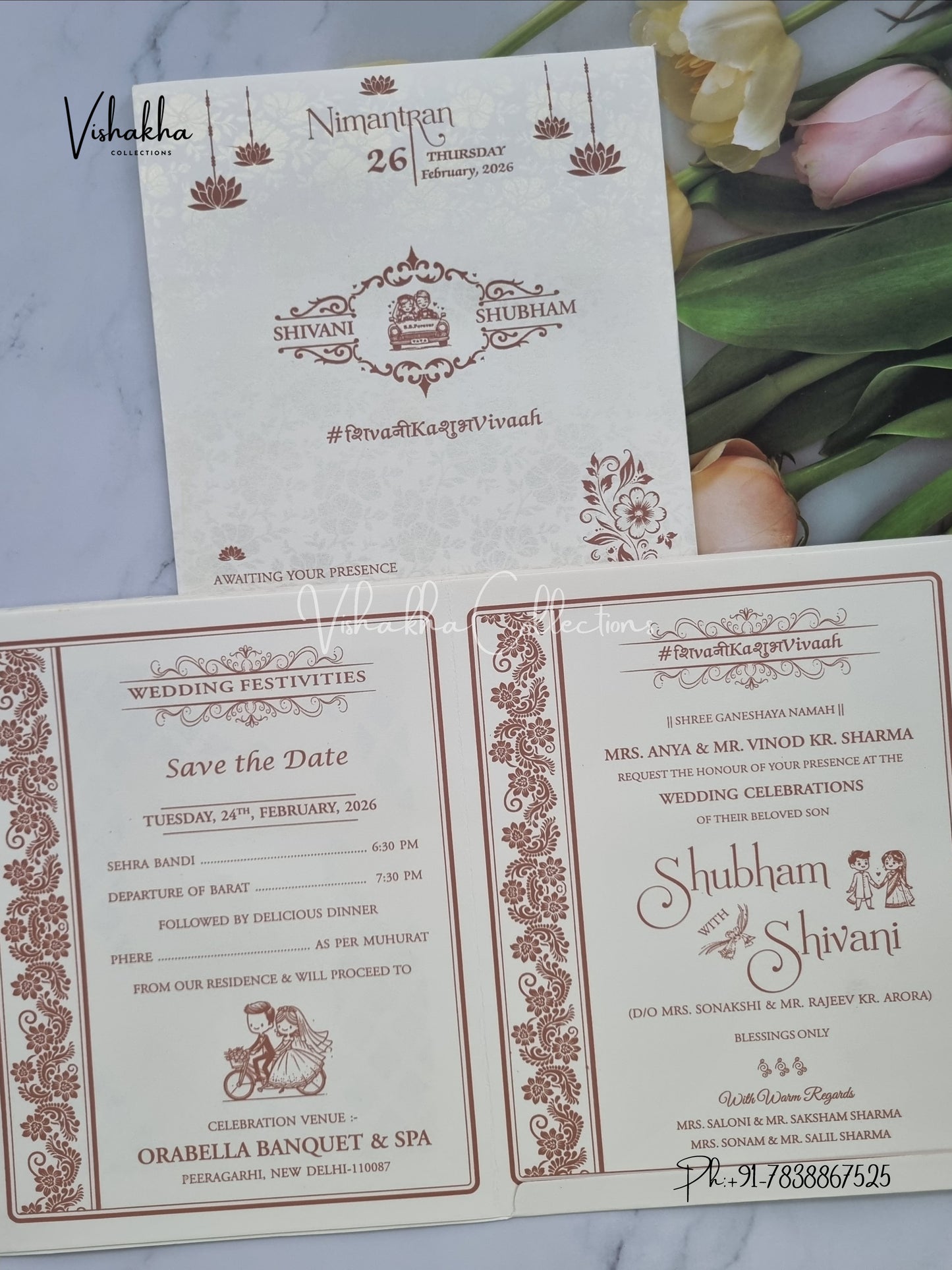 Hindu Muslim Christian Sikh invitation Cards ATS-1760