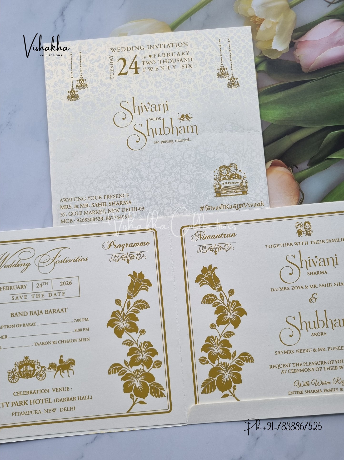 Hindu Muslim Christian Sikh invitation Cards ATS-1763