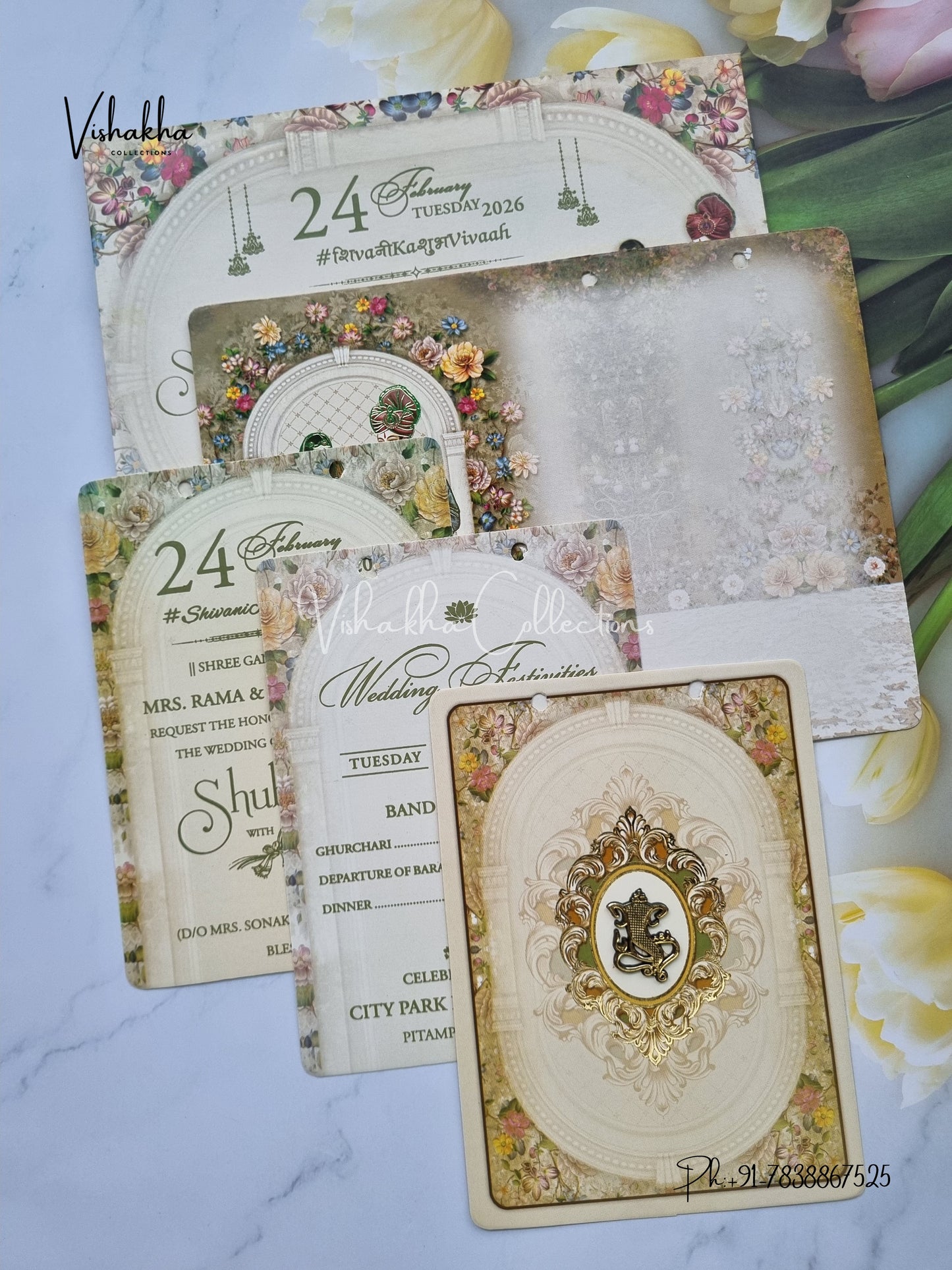 Dulah Dulhan Hindu Sikh invitation Cards ATS-4137