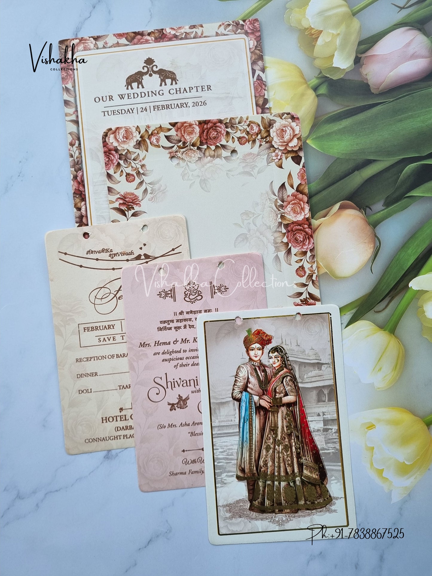 Dulah Dulhan Hindu Sikh invitation Cards ATS-4141