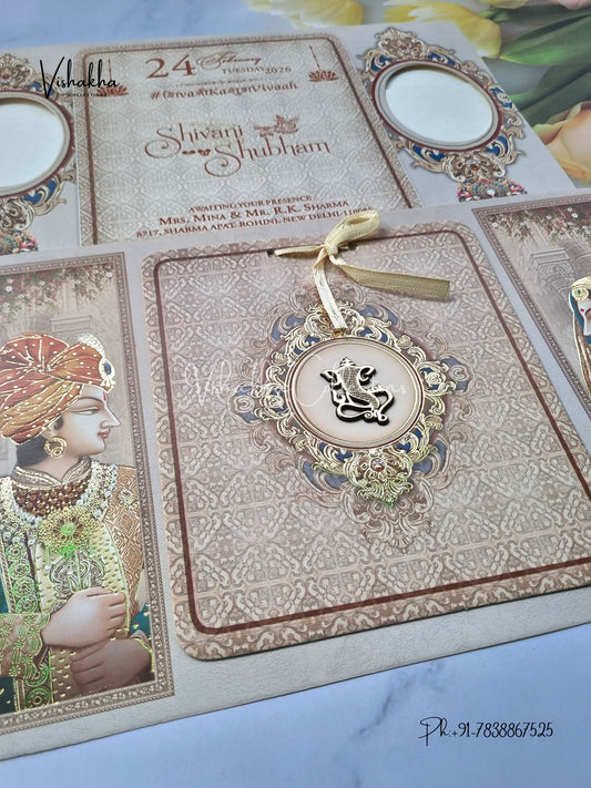 Dulah Dulhan Hindu Sikh invitation Cards ATS-4213