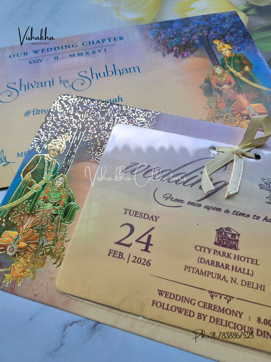 Dulah Dulhan Hindu Sikh invitation Cards ATS-7208