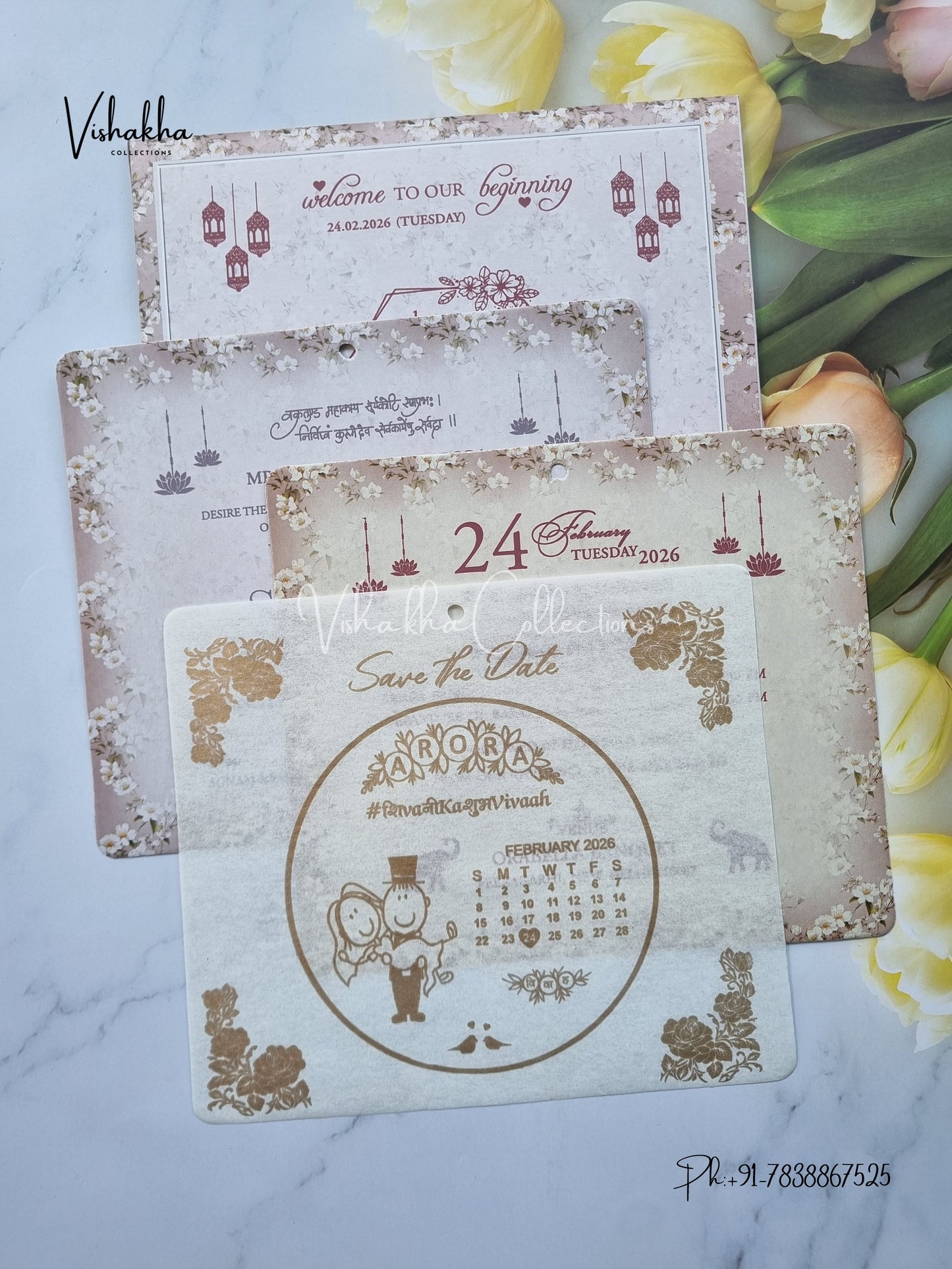 Hindu Muslim Christian Sikh invitation Cards ATS-9152