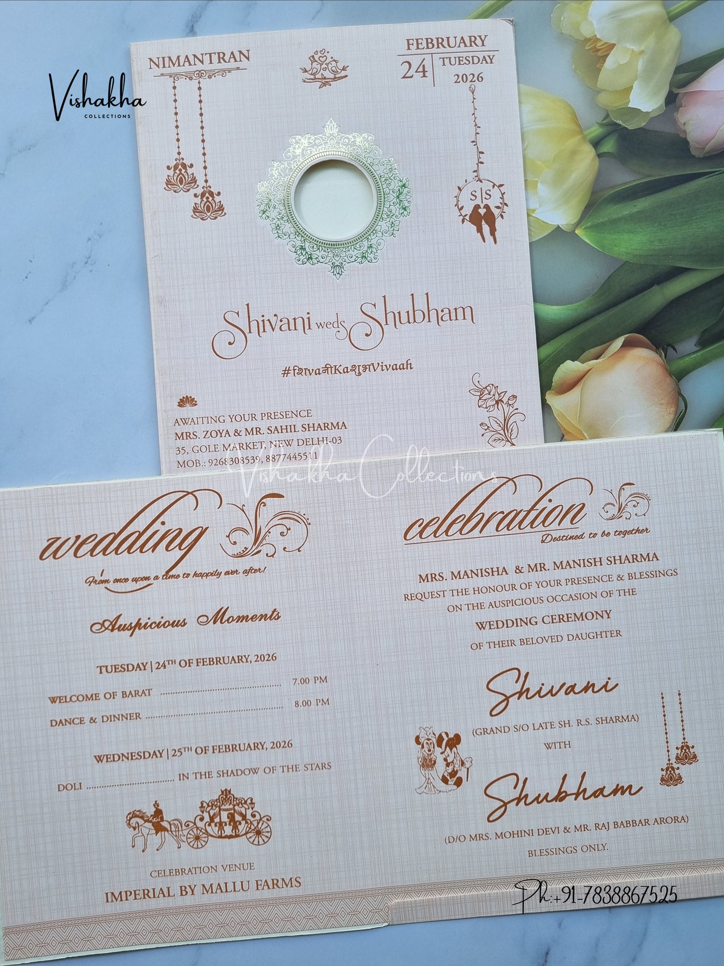 Hindu Muslim Christian Sikh invitation Cards ATS-9267