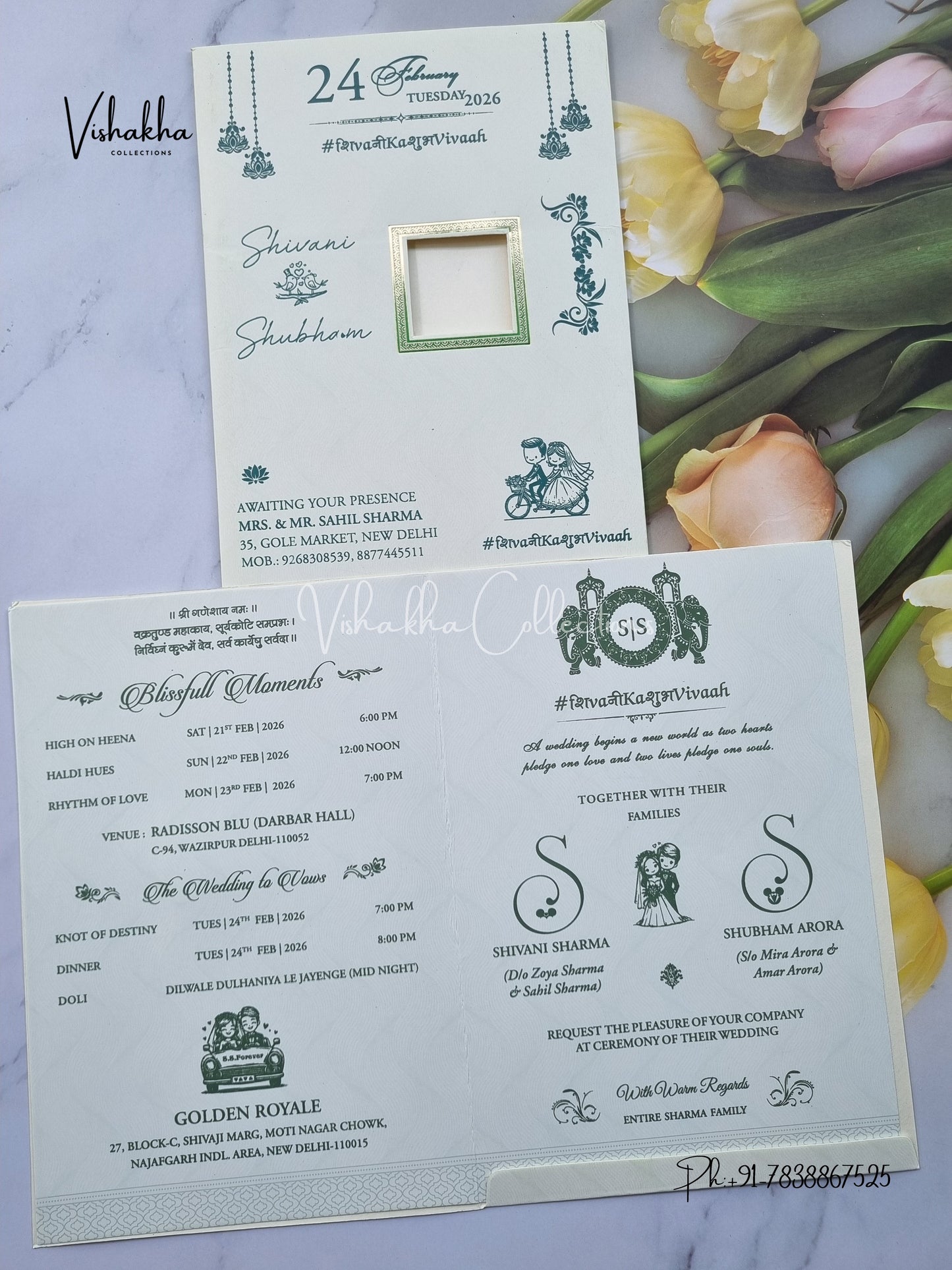 Hindu Muslim Christian Sikh invitation Cards ATS-9272
