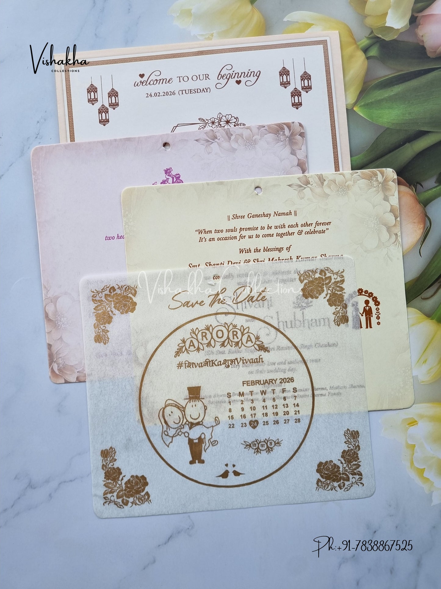 Hindu Muslim Christian Sikh invitation Cards ATS-9284