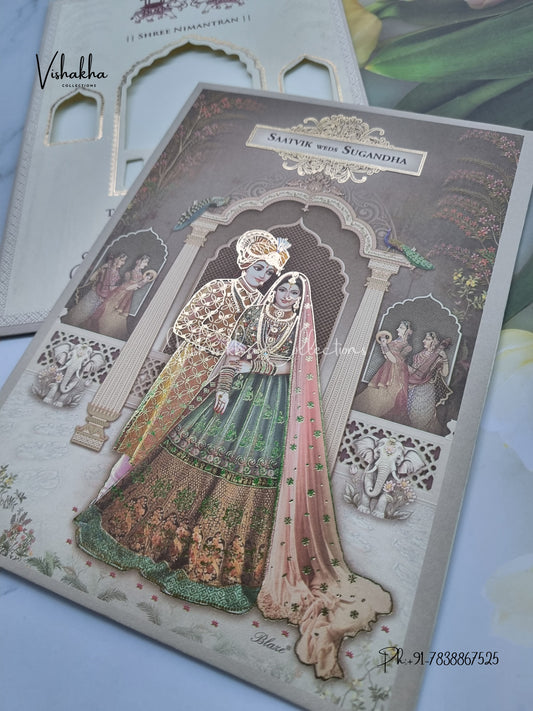 Dulah Dulhan Hindu Sikh invitation Cards CR-5007