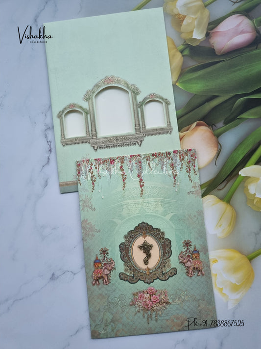 Hathi Hindu Sikh invitation Cards CR-5008
