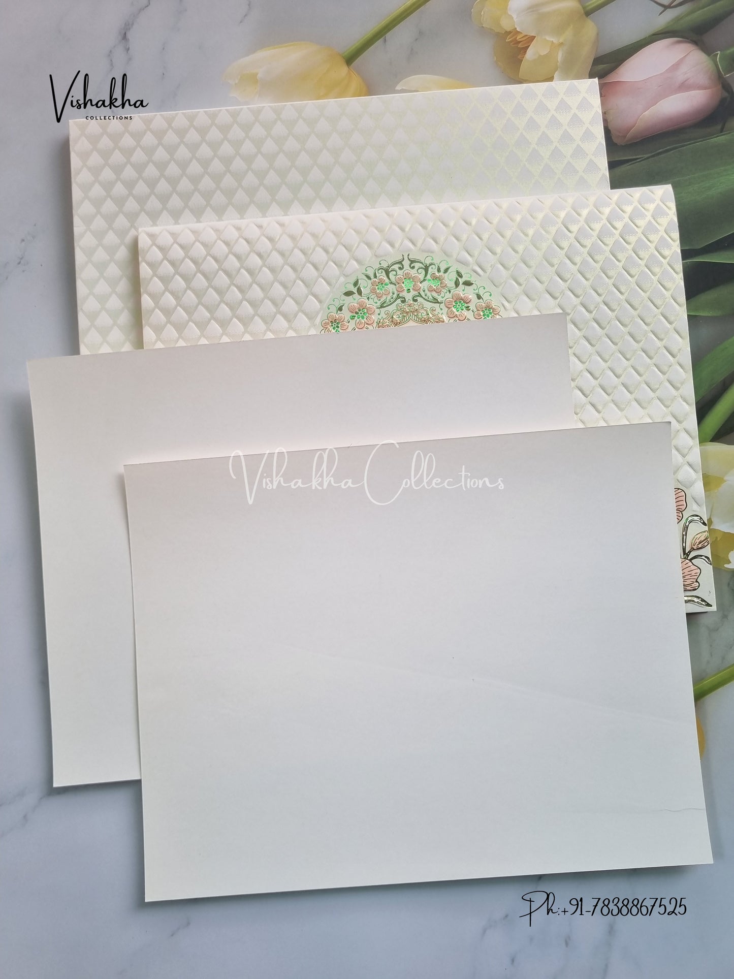 Semi Box Ganesh Ji Hindu Sikh invitation Cards CR-702P