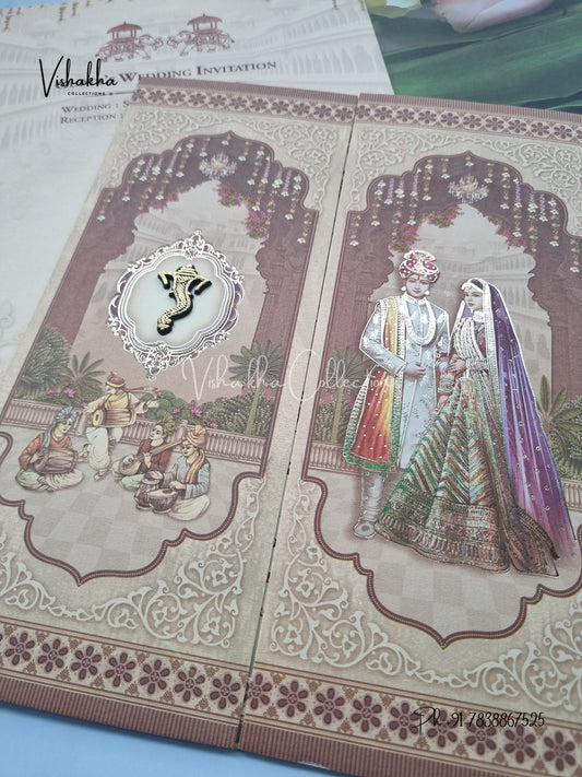 Barat Dulah Dulhan Hindu Sikh invitation Cards CR-7031