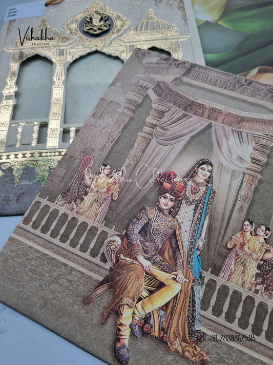 Dulah Dulhan Hindu Sikh Carry Bag invitation Cards CR-8020