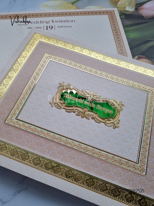 Hindu Muslim Christian Sikh invitation Cards EJ-5179