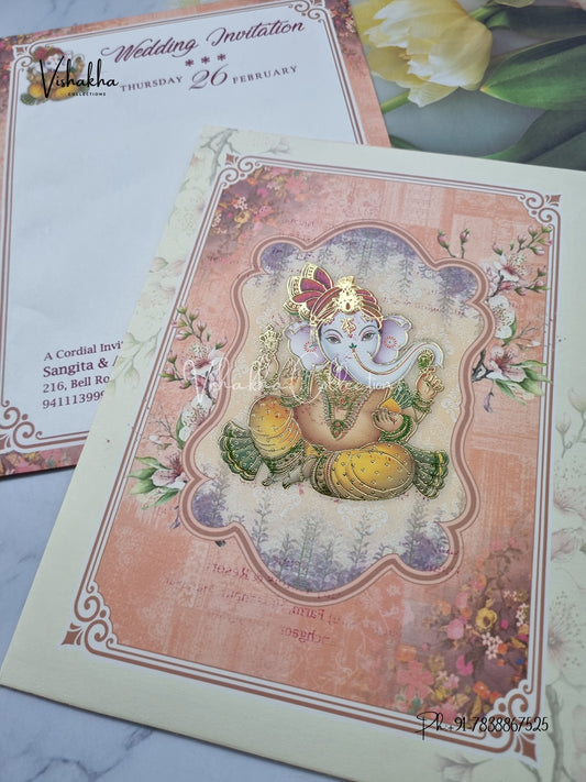 Ganesh Ji Hindu invitation Cards EJ-5206