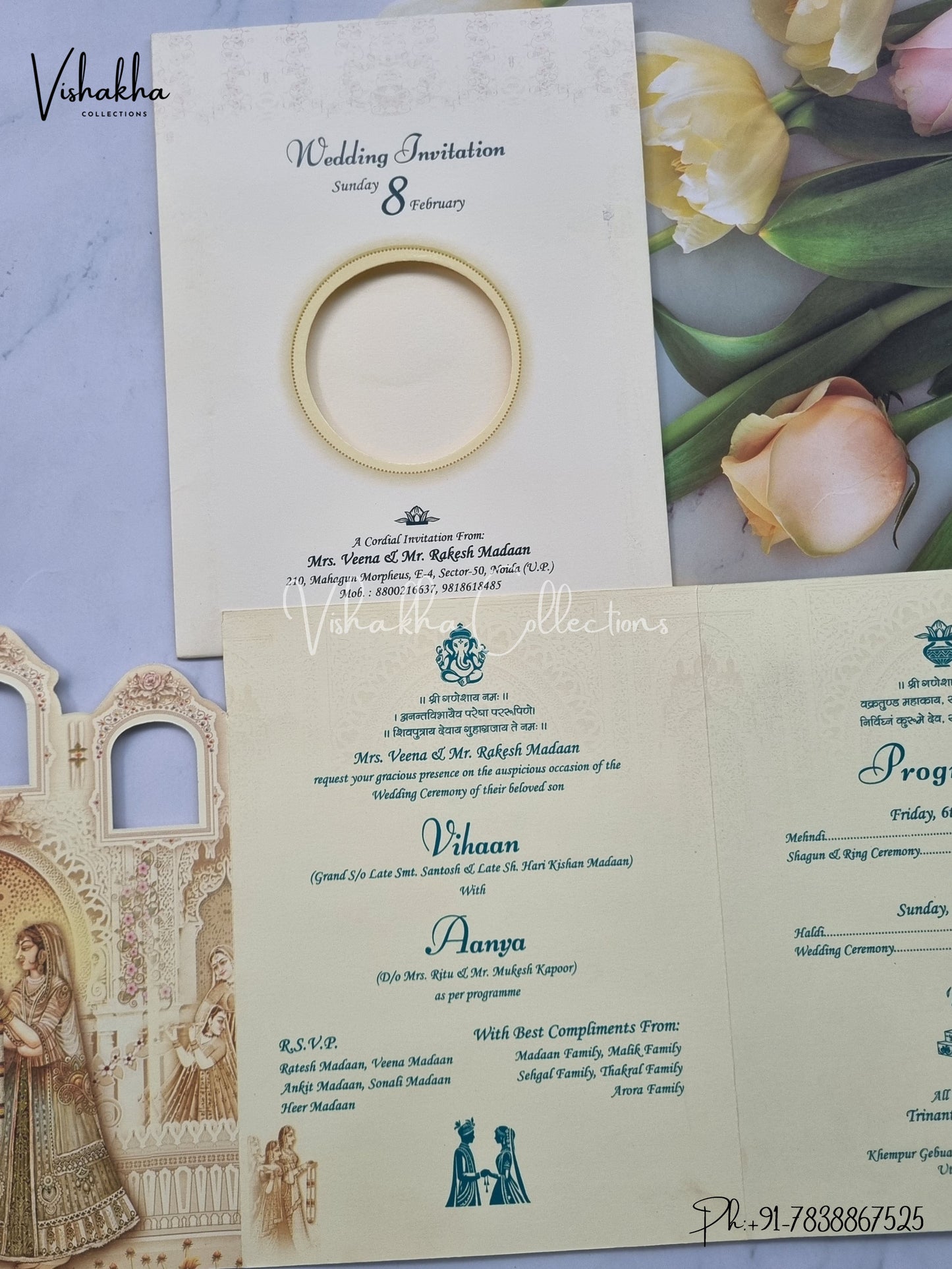 Ganesh Ji Hindu invitation Cards EJ-5259