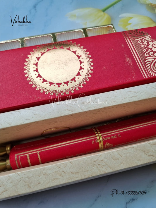 Scroll Farman invitation Cards FC-067