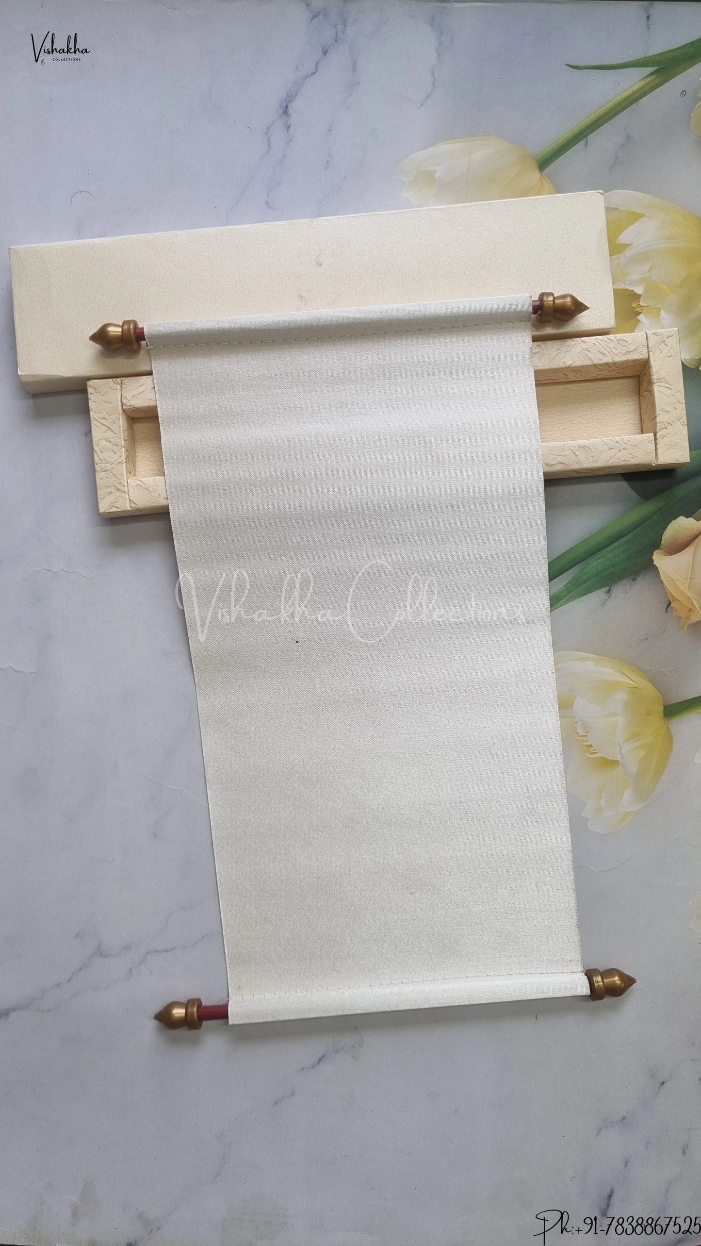 Hindu Muslim Christian Jain Sikh Scroll Farman Colored wedding invitation Cards FC-082