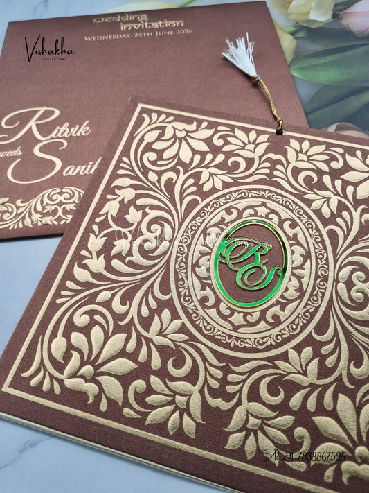 Hindu Muslim Christian Sikh invitation Cards LN-729