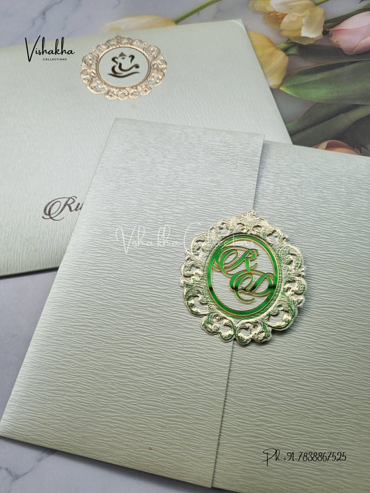 Double Door Hindu Muslim Christian Sikh invitation Cards LN-892