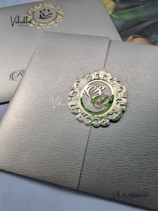 Double Door Hindu Muslim Christian Sikh invitation Cards LN-893