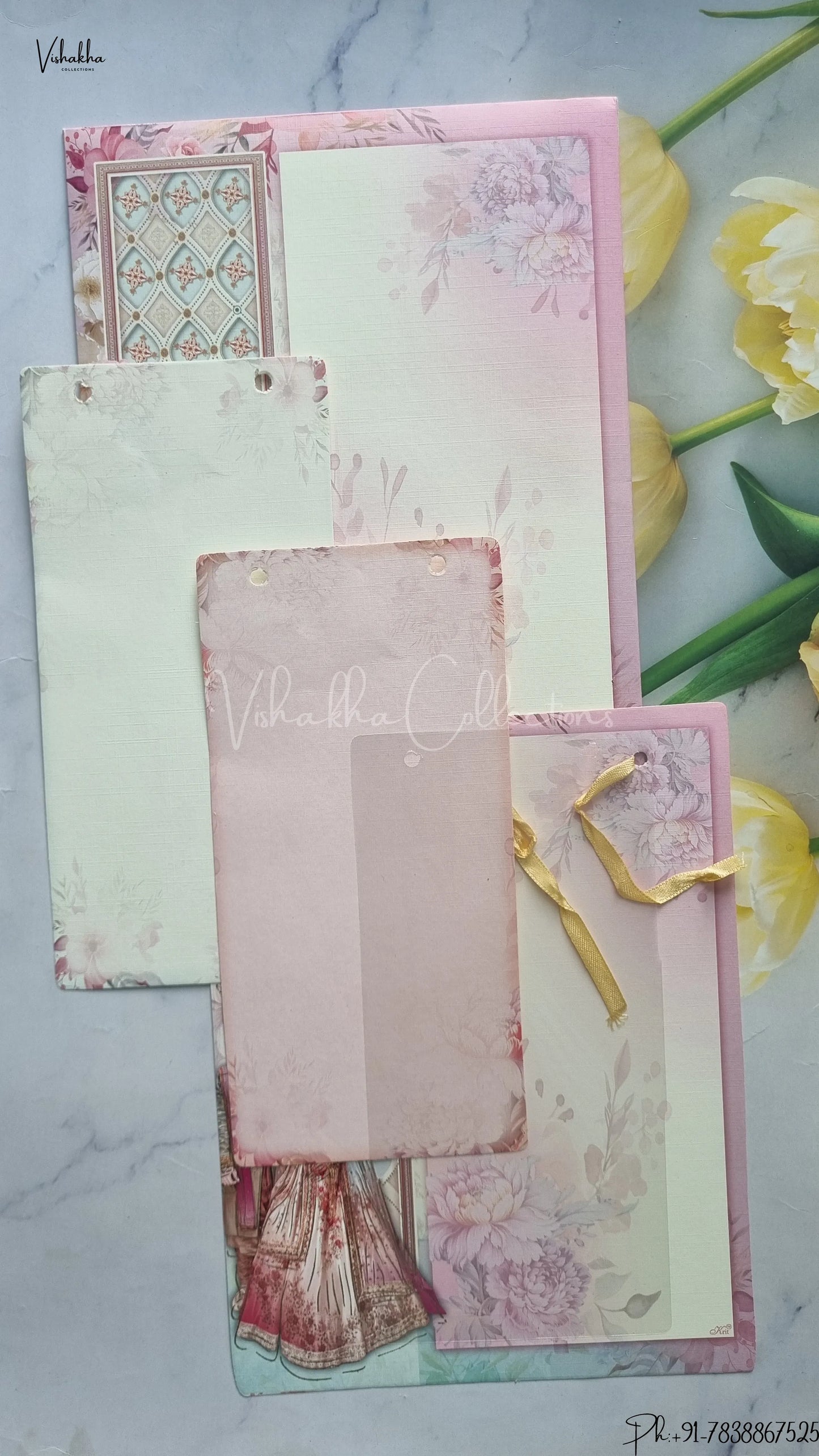 Dulah Dulhan Hindu Sikh wedding invitation Cards SCH-137