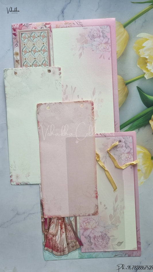 Dulah Dulhan Hindu Sikh wedding invitation Cards SCH-137