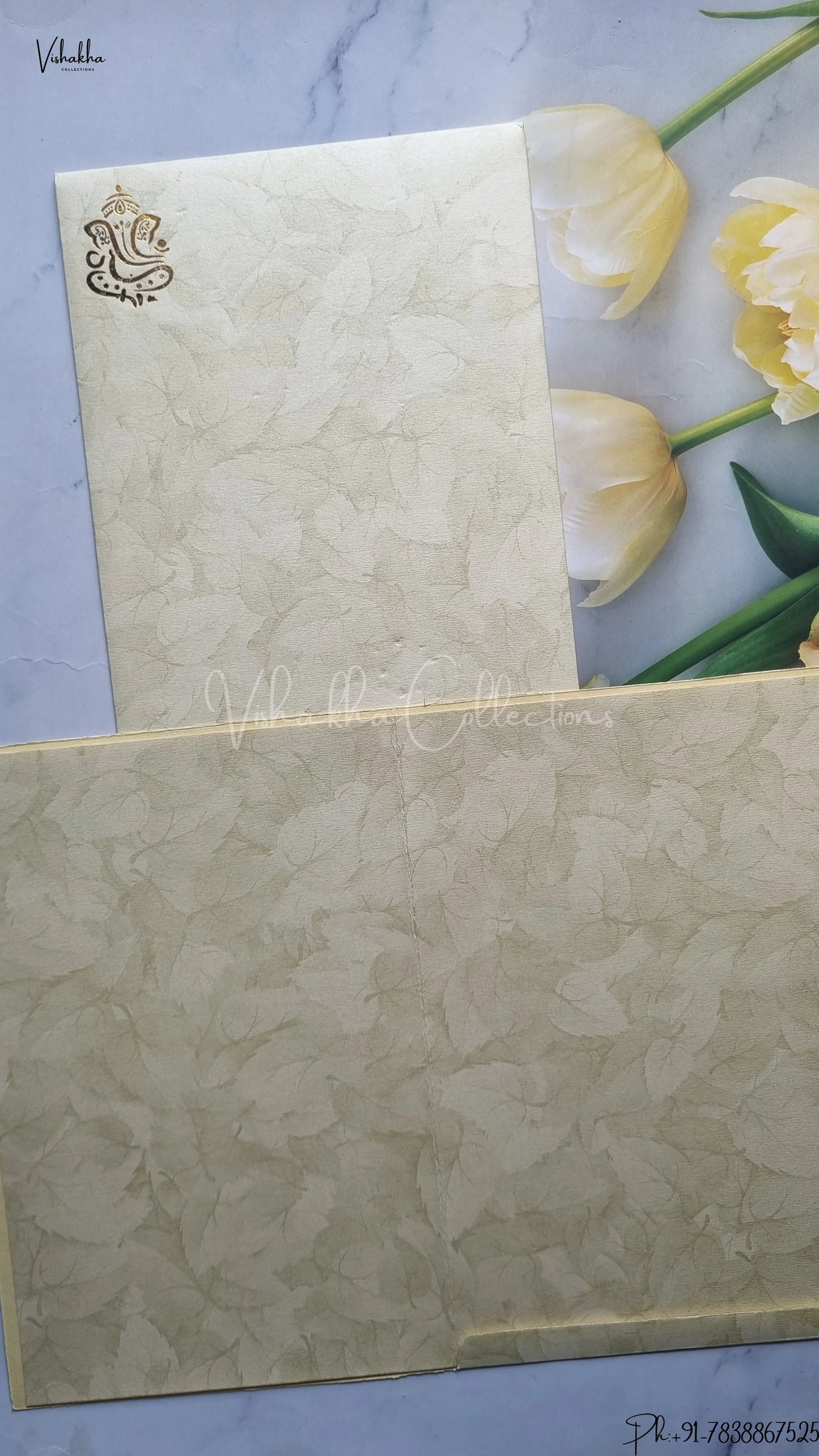 Ganesh Ji Hindu Jain wedding invitation Cards SCH-UN003