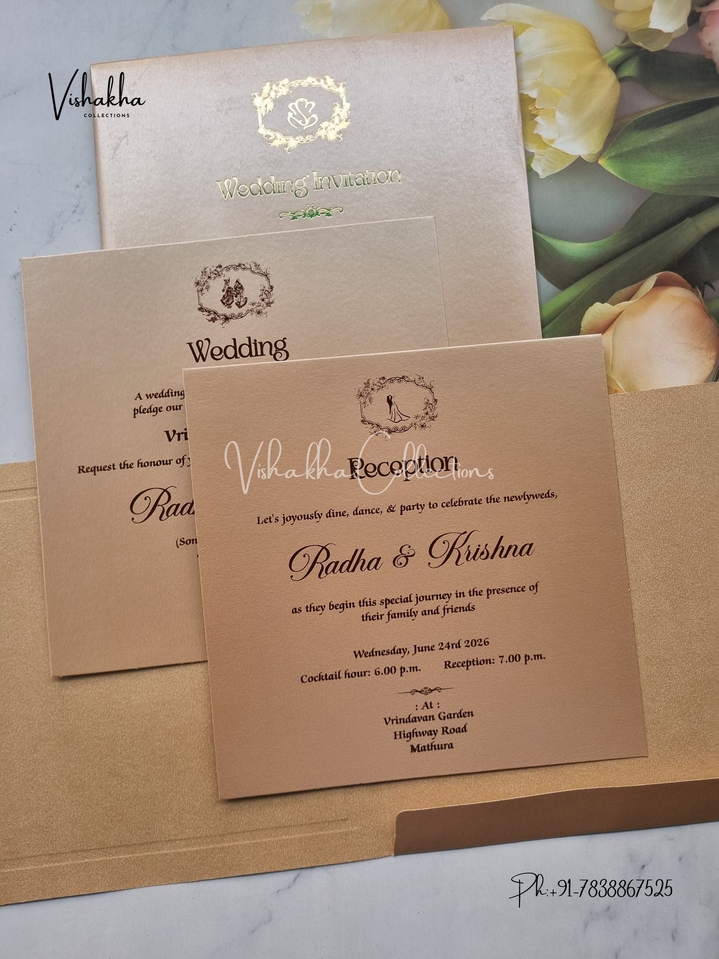 Hindu Muslim Christian Sikh invitation Cards SN-123