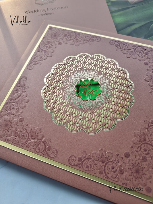 Hindu Muslim Christian Sikh Padded invitation Cards SN-137