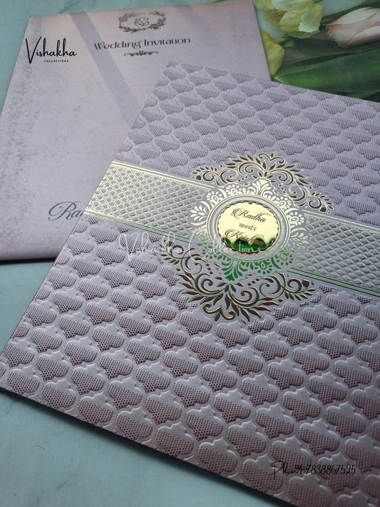 Hindu Muslim Christian Sikh Colored invitation Cards SN-43