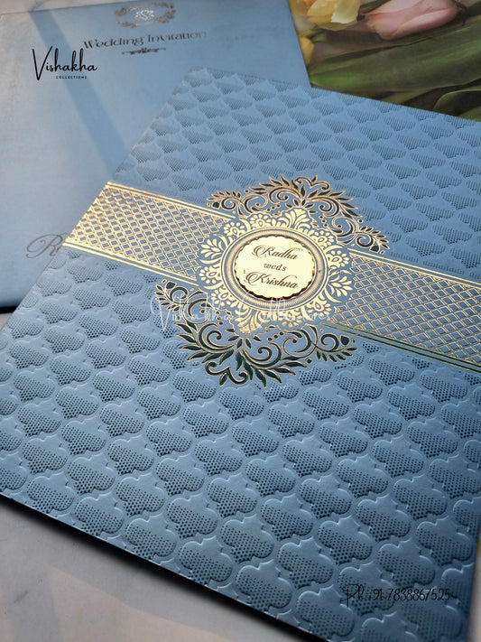 Hindu Muslim Christian Sikh Colored invitation Cards SN-44