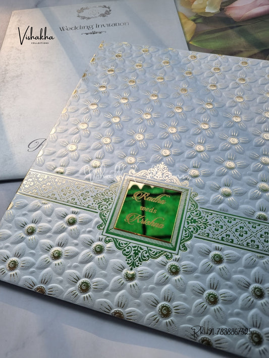 Hindu Muslim Christian Sikh Colored invitation Cards SN-45