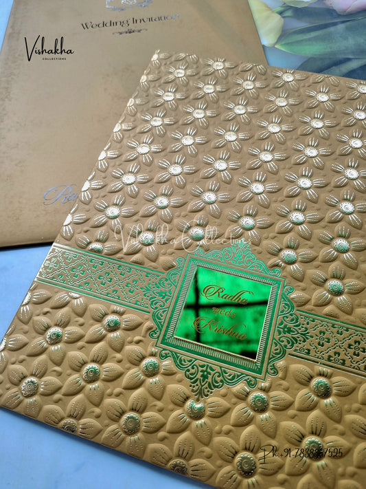 Hindu Muslim Christian Sikh Colored invitation Cards SN-46