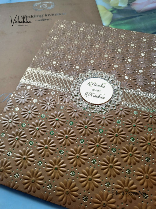 Hindu Muslim Christian Sikh Colored invitation Cards SN-48