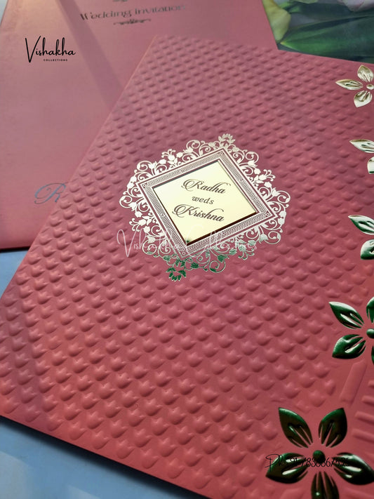 Hindu Muslim Christian Sikh Colored invitation Cards SN-52