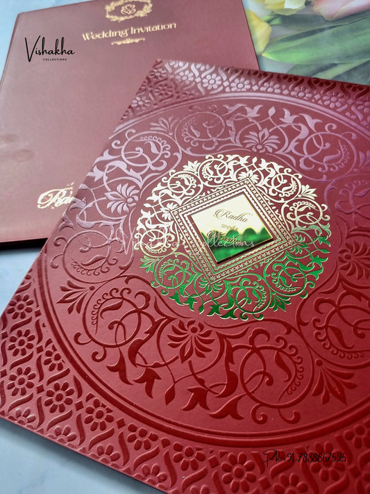 Semi Box Colored invitation Cards SN-58